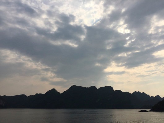 A world of clouds and dragons in Ha Long Bay.